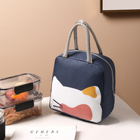 Sac à déjeuner isotherme avec doublure en aluminium, sac à main portable pour les employés de bureau, les étudiants, pour le stockage des repas