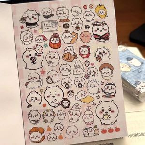 Livre d'autocollants mignons Chiikawa Usagi Hachiware, autocollants de dessin animé Kawaii, autocollants DIY pour journal, scrapbooking, autocollants d'anime pour filles, fournitures scolaires - Product Image 4