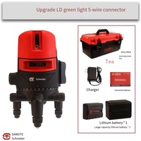 Mini 4D 2-16Line niveau Laser de démarcation rotatif auto-nivelant faisceau vert horizontal à 360 degrés Rechargeable pour bricolage industriel