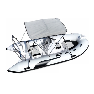 Approbation CE China Rib 390 Bateau de pêche en hypalon de 13 pieds orca avec coque en fibre de verre à fond plat - Product Image 2