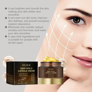Crema Facial Hidratante con Cápsulas de Vitamina C <span class=keywords><strong>EELHOE</strong></span>, Crema Facial Nutritiva e Iluminadora, 50g - Product Image 2