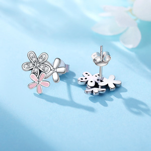 ต่างหูเดซี่สีชมพูทองเหลืองขาว ดีไซน์เฉพาะตัว ทันสมัย ใช้งานได้หลากหลาย ขายส่ง - Product Image 4