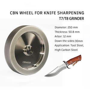 Rueda de afilado de diamante CBN chapada en <span class=keywords><strong>Tormek</strong></span> <span class=keywords><strong>T4</strong></span> T8 de 250 mm y 10 pulgadas para afilar cuchillos - Product Image 2
