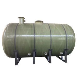 Tanque de almacenamiento FRP GRP duradero Tipo horizontal para almacenamiento de residuos líquidos industriales - Product Image 6