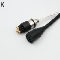 Connecteur sous-marin Subconn Micro Circulaire Femelle Bulkhead Mâle Inline MCBH13F MCIL13M pour câble humide enfichable ROV
