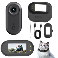 Mini caméra d'action portable 2.7K HD pour vlog de voyage, promenade avec les animaux, cyclisme et enregistrement quotidien