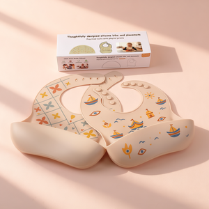 حصيرة طاولة سيليكون للأطفال حديثي الولادة, تصميم جديد رائج 2 طقم خفيف الوزن سهل المسح ومسح نظيف - Product Image 3