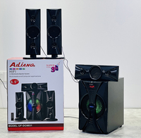 Sistema de Cine en Casa de Alta Gama UF-DC6031 X-BASS BT FM SD AC/DC, Sistema de Altavoces Multimedia 3.1 HI-FI