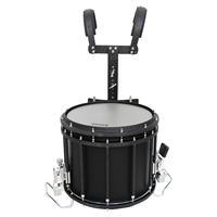 Tambour de parade EVANS haut de gamme avec peau de tambour et harnais de transport pour performance en extérieur