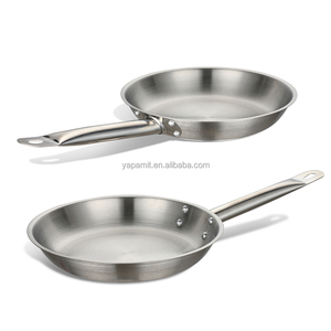 Cuisine commerciale en acier inoxydable Chef poêle à frire Restaurant cuisson gril plaque chauffante usine gros ustensiles de cuisine en métal - Product Image 1