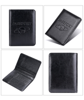 Pack de passeport de voyage RFID en cuir véritable avec logo personnalisé Porte-cartes de haute qualité Portefeuille Ticket ID Ensemble de couvertures de passeport personnalisées