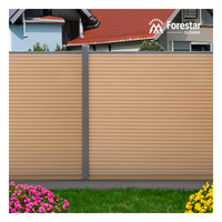 Poteaux de clôture renforcés en WPC durables pour l'extérieur, panneaux de style bois naturel et avantages à faible entretien
