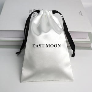 Sacs à bijoux imprimables avec logo, sacs à bijoux en soie personnalisés pour mariage, sacs à cosmétiques en velours à cordon - Product Image 3