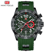 Jam Tangan Pria Mewah Antik Sport Charm Chronograph Quartz 44mm Casing Aloi Tali Silikon Untuk Penggunaan Sehari-hari