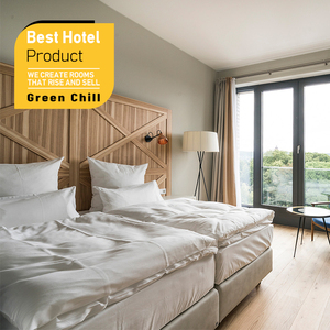 Luxury Hotel Furniture Set Boutique Wooden Single <b>Bed</b> King <b>Size</b> Metal <b>Frame</b> Design For High End Hotel Room Decoration - Product Image 1