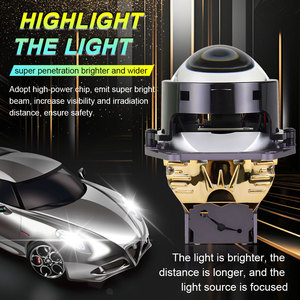 Phares Bi-projecteurs <span class=keywords><strong>E8</strong></span> Super Lumineux 75W 7500lm en Aluminium, Feux de Brouillard LED, Faisceau Haut et Bas, Projecteur 12V-24V Étanche IP68 pour Voiture - Product Image 5