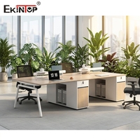 Cloisons de bureau de haute qualité au design moderne pour les écoles et les bureaux, en matériaux MDF, postes de travail de bureau