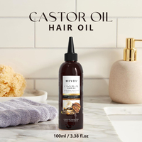 Aceite para el cabello de ricino de etiqueta privada con Aceite hidratante para el crecimiento del cabello suave y suave