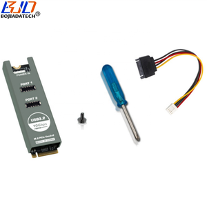 Nouvelle carte d'extension adaptateur M.2 NVMe M-Key avec 2 connecteurs USB <span class=keywords><strong>3.2</strong></span> Type-E (Type-C frontal) et boîtier en alliage d'aluminium - Product Image 6