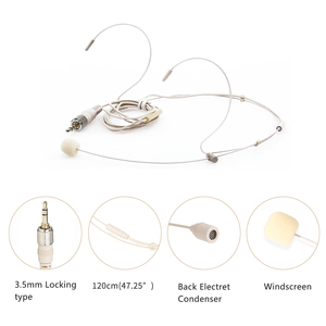 Microphone sans fil professionnel saramonique <span class=keywords><strong>DK6</strong></span>, casque stéréo, à condensateur, pour transmetteur et Streaming en direct, pour enseignant - Product Image 1