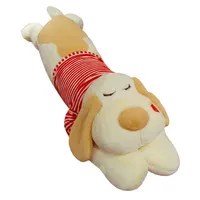 Mesin Boneka Anjing Dekoratif Mewah Besar, Mesin Pengisi Guling Tidur Fungsi Lain Sofa Lumbar Panjang Bulat