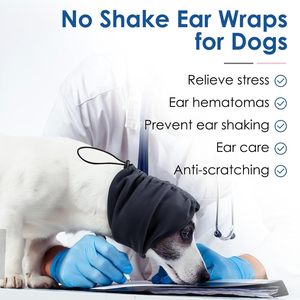 Silenciador de capucha para perro de alta elasticidad, alivio de la ansiedad, accesorio de ropa transpirable para mascotas, bufanda cálida para cuello y orejas - Product Image 4