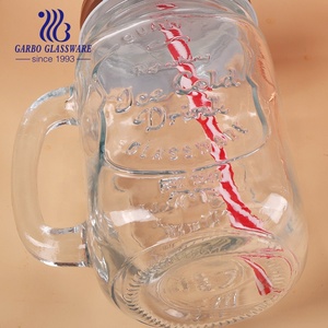 Tiệc Cưới Sử Dụng 4L Nước Ép Thủy Tinh Trong Suốt Với Vòi Kim Loại Hoặc Nhựa Và Mason Jar Cup Juice Mug Với Rơm - Product Image 4