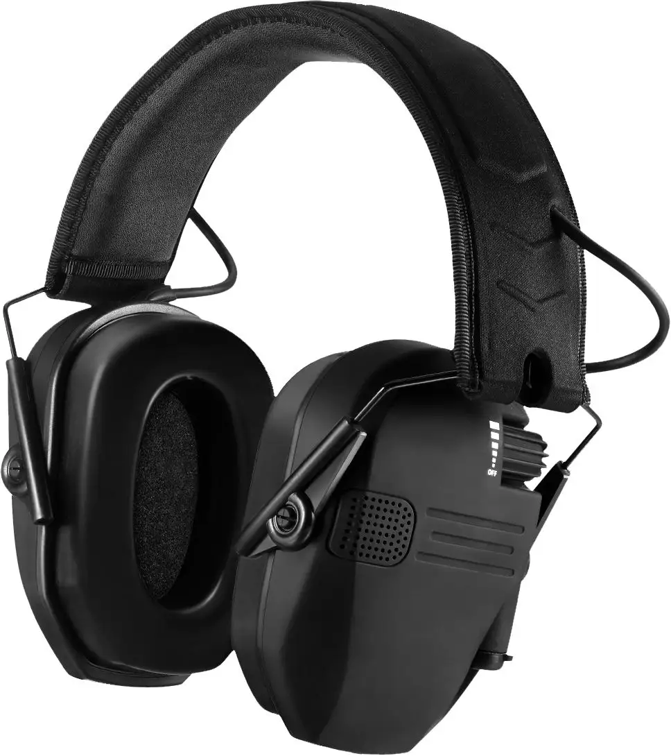 Brown Ce Headphone Peredam Kebisingan, Perlindungan Pendengaran Elektronik Pengurangan Kebisingan Amplifikasi Suara