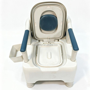 Silla de Inodoro de Plástico Resistente, Fácil de Limpiar, Asiento Portátil para Inodoro, para Personas <span class=keywords><strong>Mayores</strong></span>, Cuidado <span class=keywords><strong>en</strong></span> el Hogar - Product Image 3