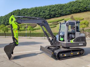 Mini-excavatrice sur chenilles ZE60E, 6 tonnes, machine de terrassement, godet standard de 0,23 m³ pour projets d'aménagement paysager - Product Image 3
