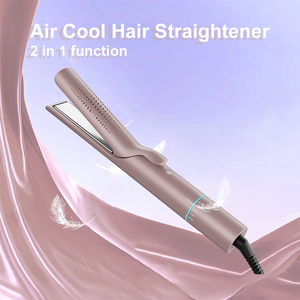 Fer à lisser personnalisé de haute <span class=keywords><strong>qualité</strong></span> fer plat à chauffage rapide 2 en 1 fer à lisser et bigoudi fer à lisser en gros - Product Image 2