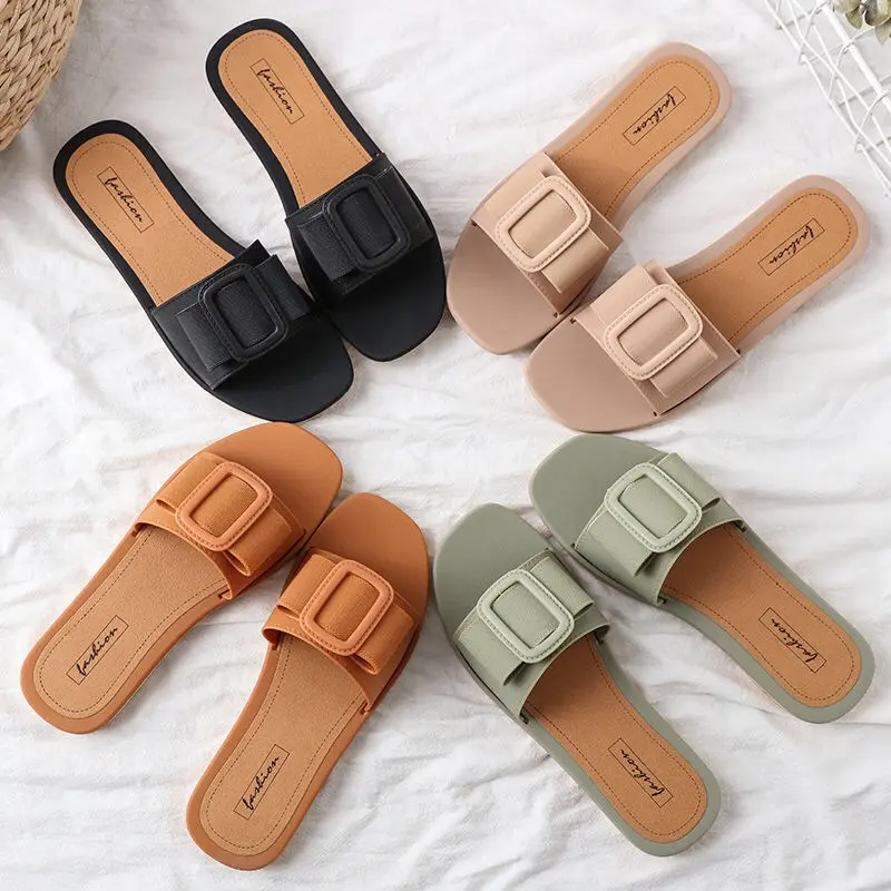 Oem Sport Sandals Flat Slides Footwear for Ladies Slippers Log PVC Slippers Other Trendy Shoes Massage Slippers Picture 2 Pairs