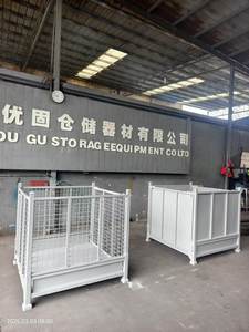 Cages à linge en treillis métallique de sécurité complète Boîte de rangement en métal standard Gerbeur Grue à palettes à usage intensif - Product Image 2