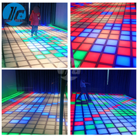 Piste de danse interactive LED sur mesure pour jeux actifs, construction en aluminium et ABS, OEM/ODM disponible