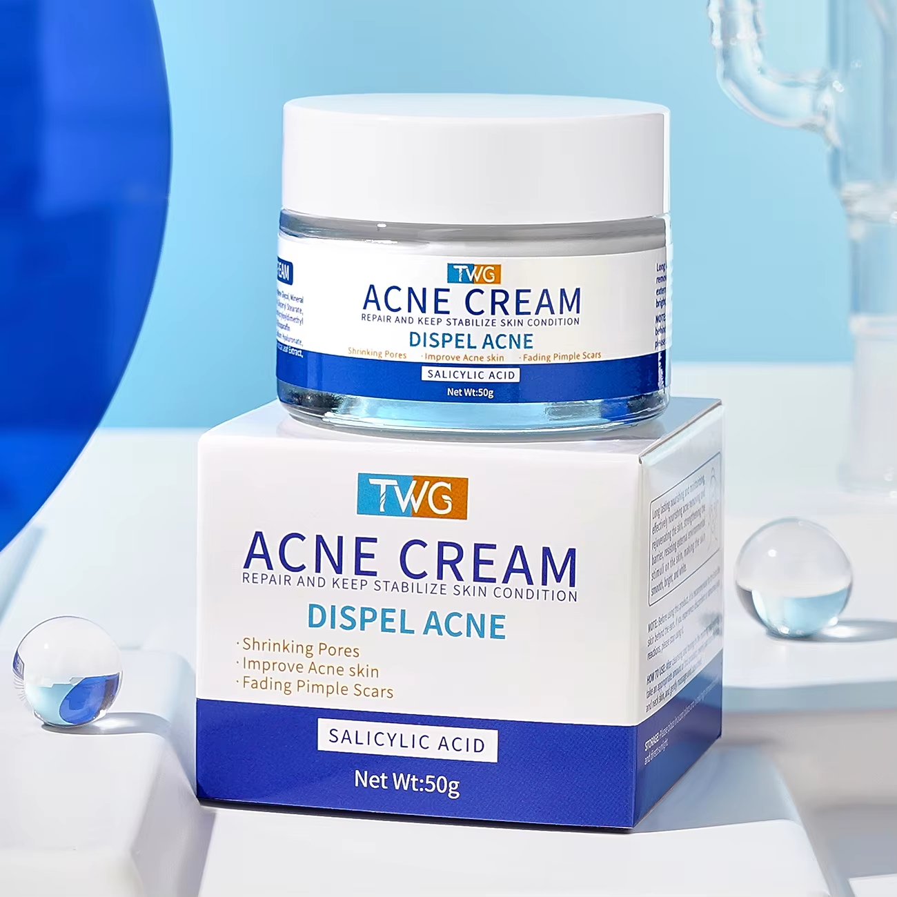 5826 TWG Crème Anti Acné à l'Acide Salicylique 50g