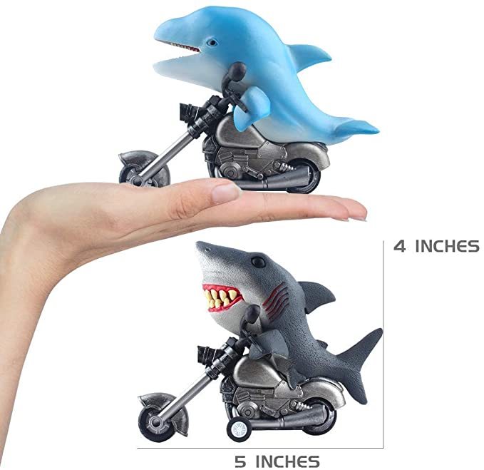 New Creative Dinosaur Toy Cars Friction Powered Animal Motorcycle T-Rex and Triceratops Monster Dino Toys