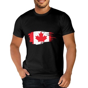 Les fans de football du Canada adorent les t-shirts en <span class=keywords><strong>coton</strong></span> noir, <span class=keywords><strong>chemises</strong></span> à col rond imprimées du drapeau canadien pour hommes, haut en pur <span class=keywords><strong>coton</strong></span> pour l'été - Product Image 1