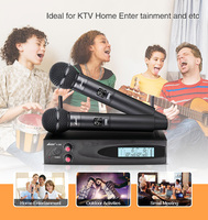 Microphone Lavalier Sans Fil FM Lane A-380, Microphone Karaoké pour Enfants Zzlwan, Microphone de Chant Idéal pour KTV et Maison - Vente Chaude