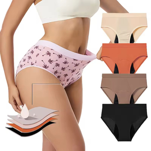 Braguitas Menstruales Absorbentes para Mujer, Bragas para el Periodo, 4 Capas, a Prueba de Fugas, Shorts para Adolescentes - Product Image 3