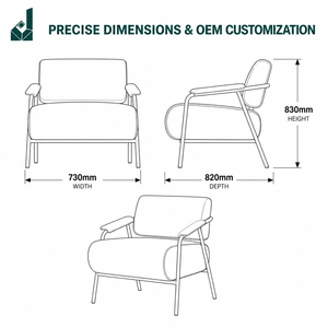 Silla <span class=keywords><strong>de</strong></span> <span class=keywords><strong>Oficina</strong></span> Minimalista Tapizada en Tela, Sillón Individual Estilo Occidental para Recepción Comercial, Sala <span class=keywords><strong>de</strong></span> Espera, <span class=keywords><strong>Muebles</strong></span> <span class=keywords><strong>de</strong></span> <span class=keywords><strong>Oficina</strong></span> - Product Image 4