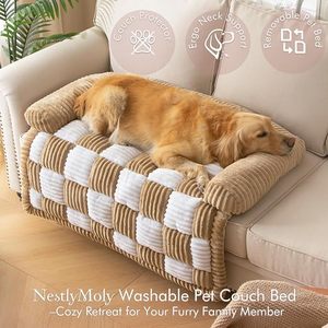 Cross-border best-selling non-slip pet <b>sofa</b> bed with soft, washable mesh, suitable for all seasons, <b>dog</b> and cat mattress. - Product Image 3
