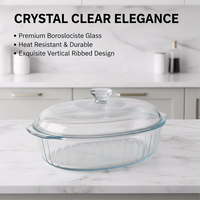 Pot en verre borosilicate de haute qualité, résistant à la chaleur, compatible micro-ondes et congélateur, durable, pour la cuisine