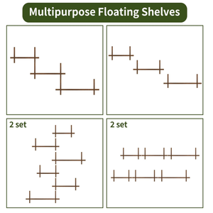 Estante de Pared de Madera de Tres Niveles Moderno y Auténtico para Habitación Infantil, Diseño Multifuncional Ecológico - Product Image 6