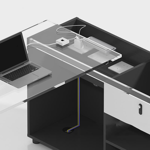 Mobilier de <span class=keywords><strong>bureau</strong></span> <span class=keywords><strong>haut</strong></span> de gamme au design moderne <span class=keywords><strong>Bureau</strong></span> de secrétaire avec rangement <span class=keywords><strong>Bureau</strong></span> de gestionnaire de meubles <span class=keywords><strong>Bureau</strong></span> de travail <span class=keywords><strong>Bureau</strong></span> modulaire - Product Image 4