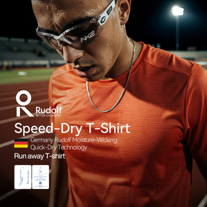 QUICKSHOW <span class=keywords><strong>RUDOLF</strong></span> 100g T-shirts de course à séchage rapide, respirants et anti-humidité, vêtements de sport actifs, entraînement en ville et en extérieur, unisexe - Product Image 1