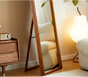 French Style <strong>Pine</strong> Full Length <strong>Mirror</strong> Vintage Solid Wood Frame Floor Length Arched Dressing <strong>Mirror</strong> - Product Image 6