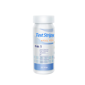 6-In-1 <b>Pool</b> Test Strips pH Water Quality Residual Chlorine Multi Parameter Detection Paper Substrate - Product Image 4