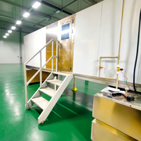Ligne de revêtement en poudre automatique avec four de cuisson chauffant pour pulvérisation de boîtiers électriques, support d'ingénierie clé en main