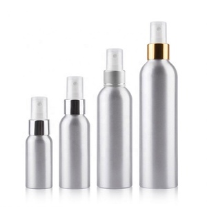 Aluminum 50ml 100ml 150ml Refillable <b>Mist</b> Spray <b>Bottle</b> 300ml Aluminium <b>Bottle</b> with Metal Silver Screw Cap - Product Image 2