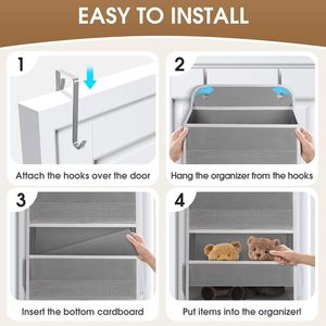 Over The Door Organizer 15 Pockets Clear Window Hanging <b>Storage</b> <b>For</b> <b>Kitchen</b> Bathroom Bedroom Closet Laundry - Product Image 3
